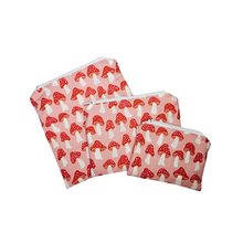 Load image into Gallery viewer, Mushrooms in Pink Reusable Food Safe Pouch