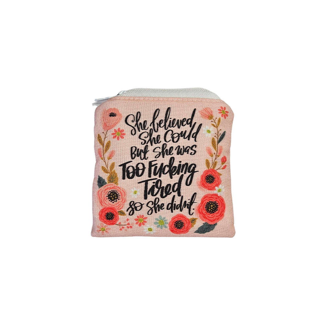 Sweary Florals #1 Reusable Food Safe Pouch