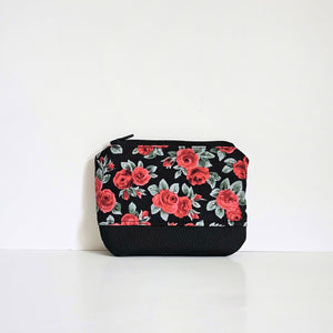 Roses "Leather" Bottom Pouch | Little Size