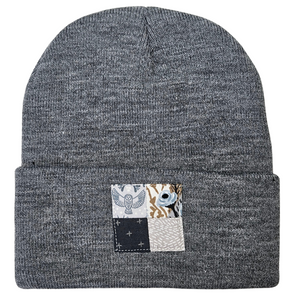 Woodland Owl Patchwork Beanie