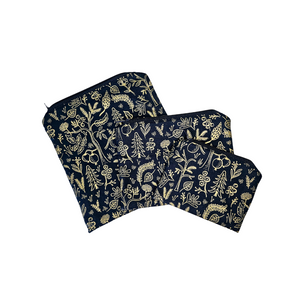 Midnight Florals (Rifle Paper Co) Reusable Food Safe Pouch