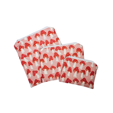 Load image into Gallery viewer, Mushrooms in Pink Reusable Food Safe Pouch
