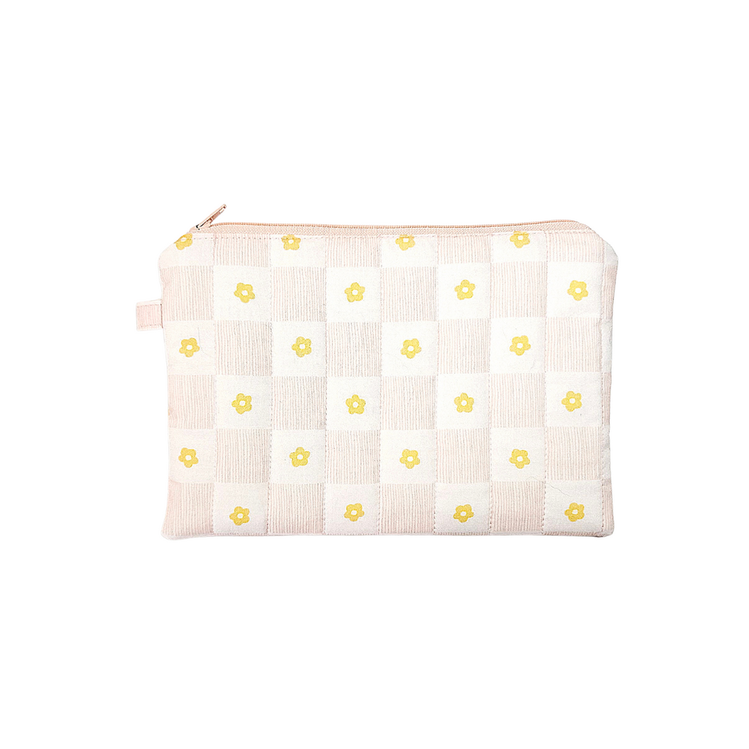 Checkmate [in Pink] Quilted Catch All Clutch (Food Safe)