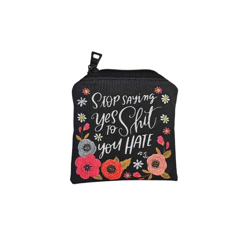 Sweary Florals #5 Reusable Food Safe Pouch