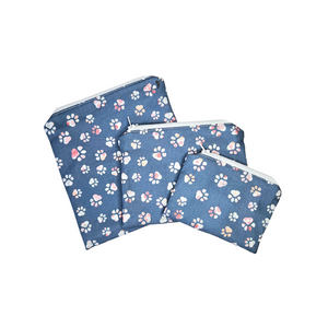 Paw Prints Reusable Food Safe Pouch