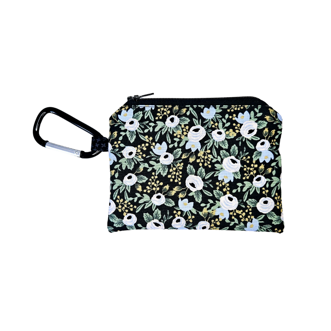 Rosa in Black (Rifle Paper Co) Pooch Pouch