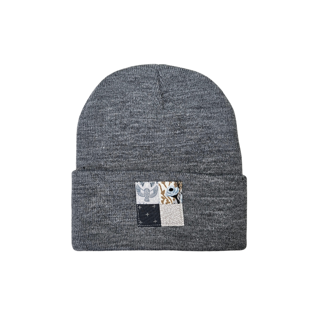 The Woodland Owl Patchwork Beanie