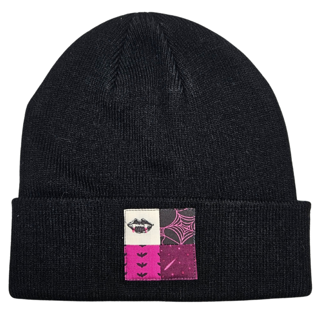 Vampires Kiss Patchwork Beanie