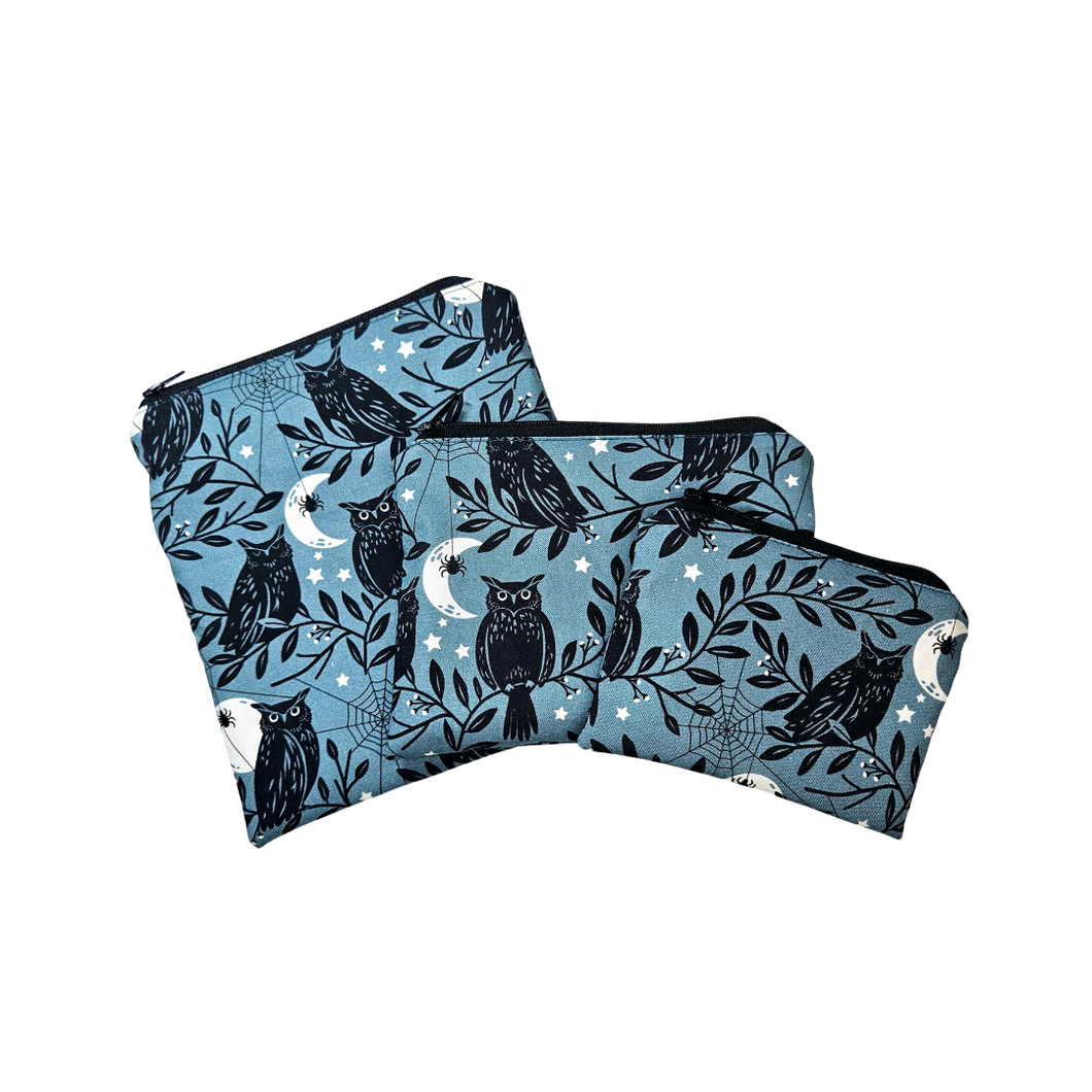 Moonlit Owls Reusable Food Safe Pouch