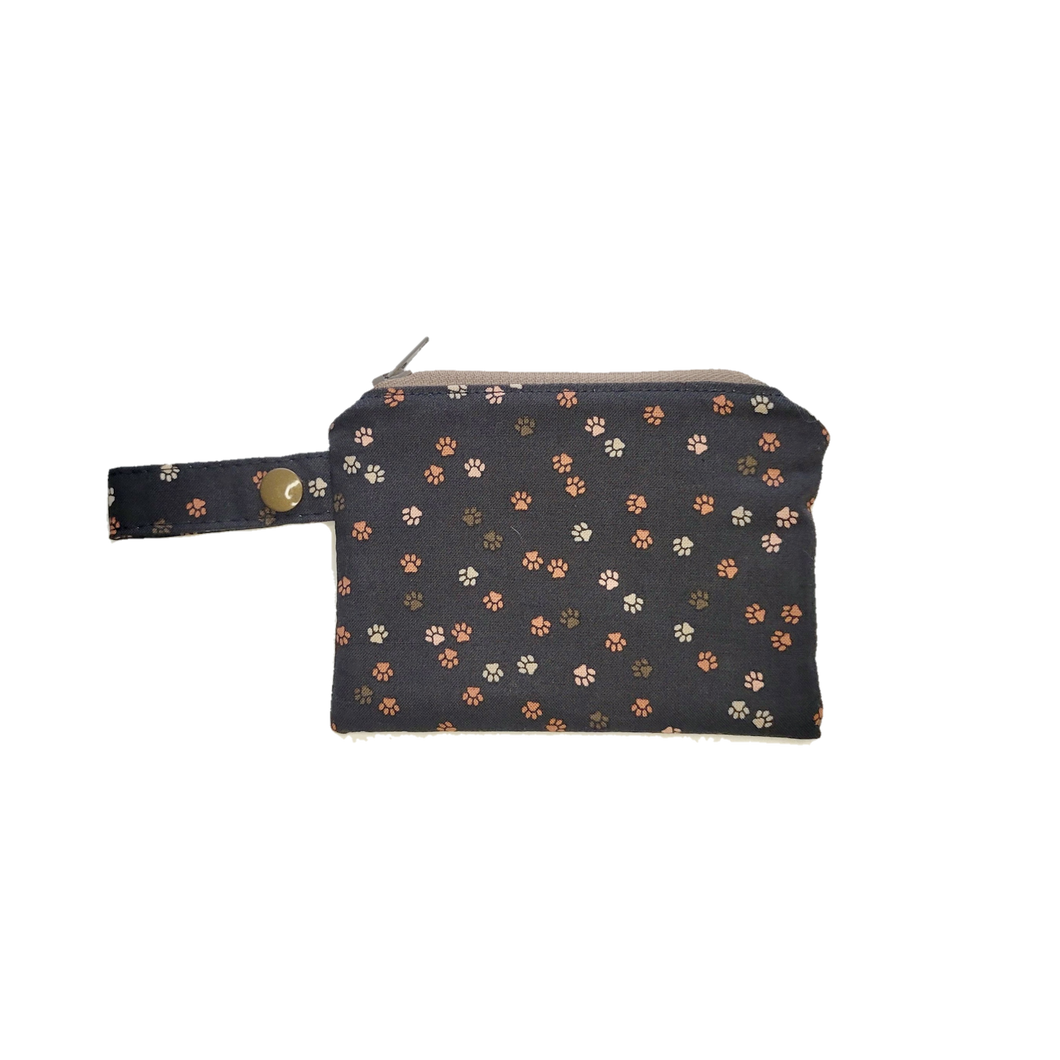 Neutral Paw Prints Pooch Pouch