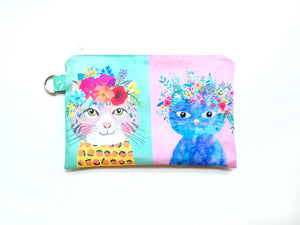 Kitties in Flower Crowns Reusable Food Safe Pouch