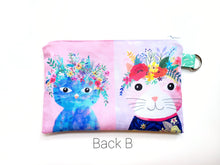 Load image into Gallery viewer, Kitties in Flower Crowns Reusable Food Safe Pouch
