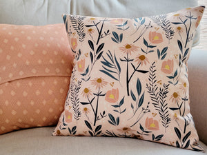 16x16 Meadow in Pink Cushion Cover