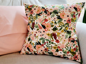 18x18 Garden Party in Rose [Rifle Paper Co] Cushion Cover