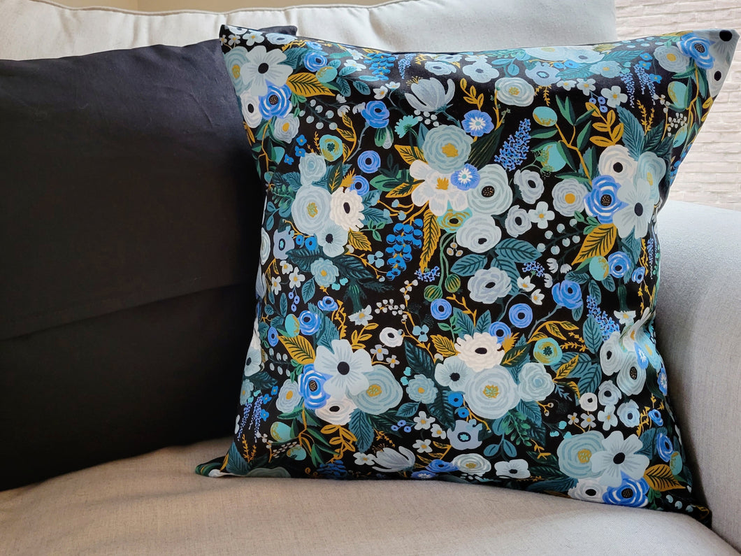 18x18 Garden Party in Blue [Rifle Paper Co] Cushion Cover