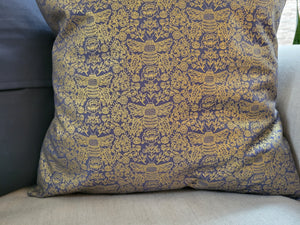 18x18 Bees (Metallic) Cushion Cover