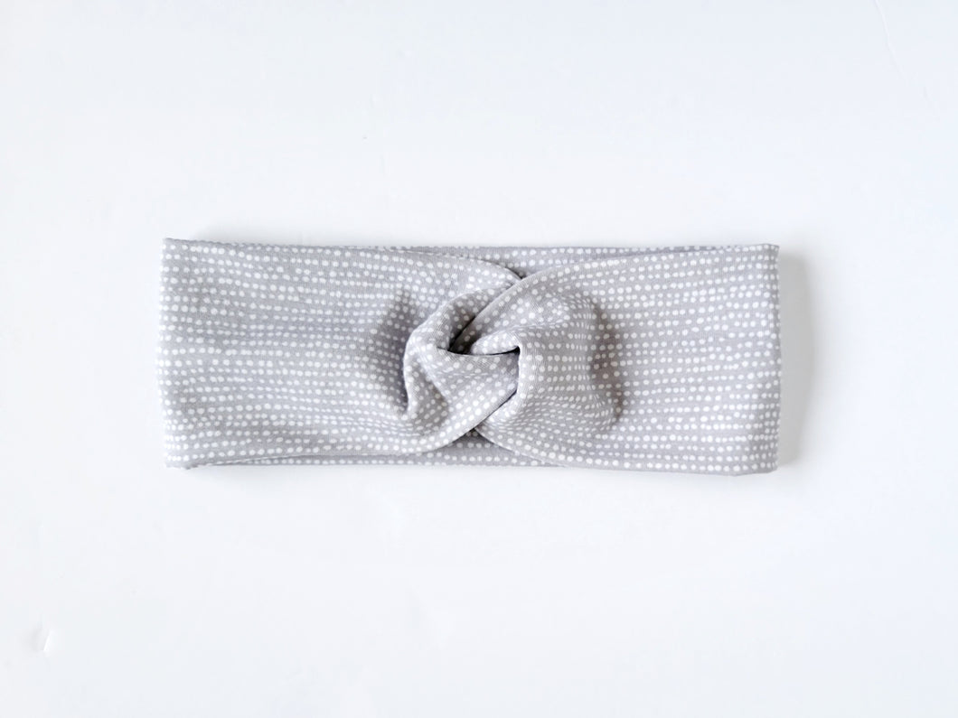 Light Gray Moonscape Headband