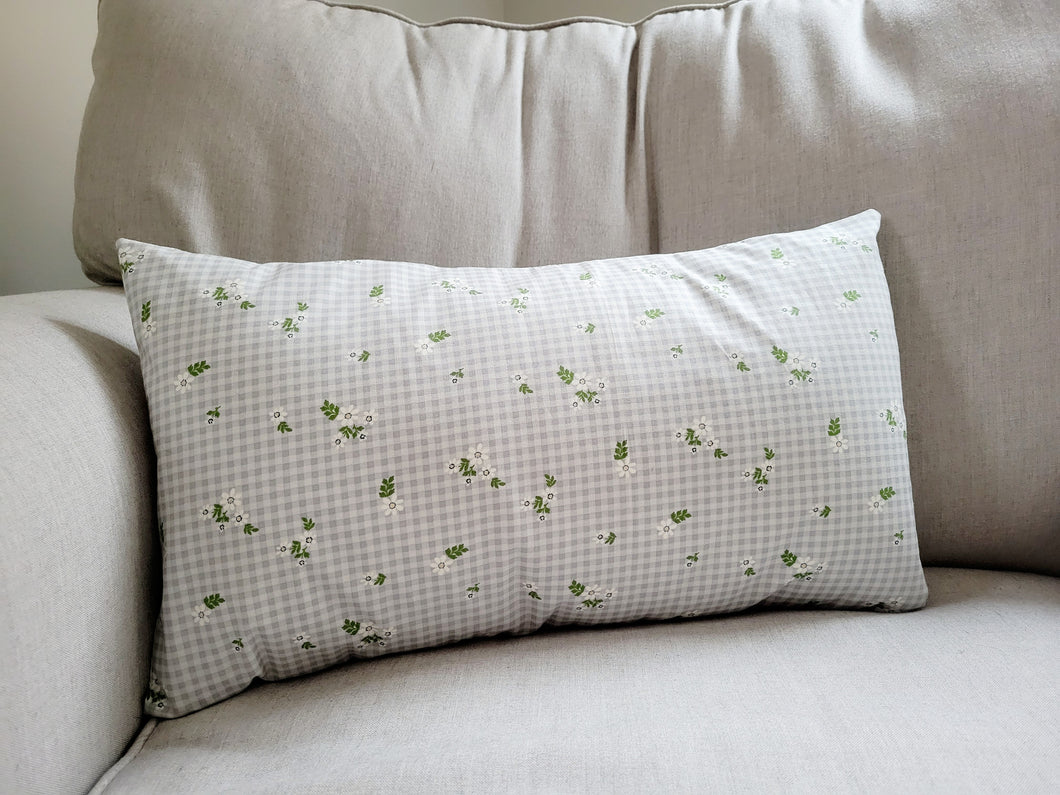 12x20 Country Floral Lumbar Cushion Cover