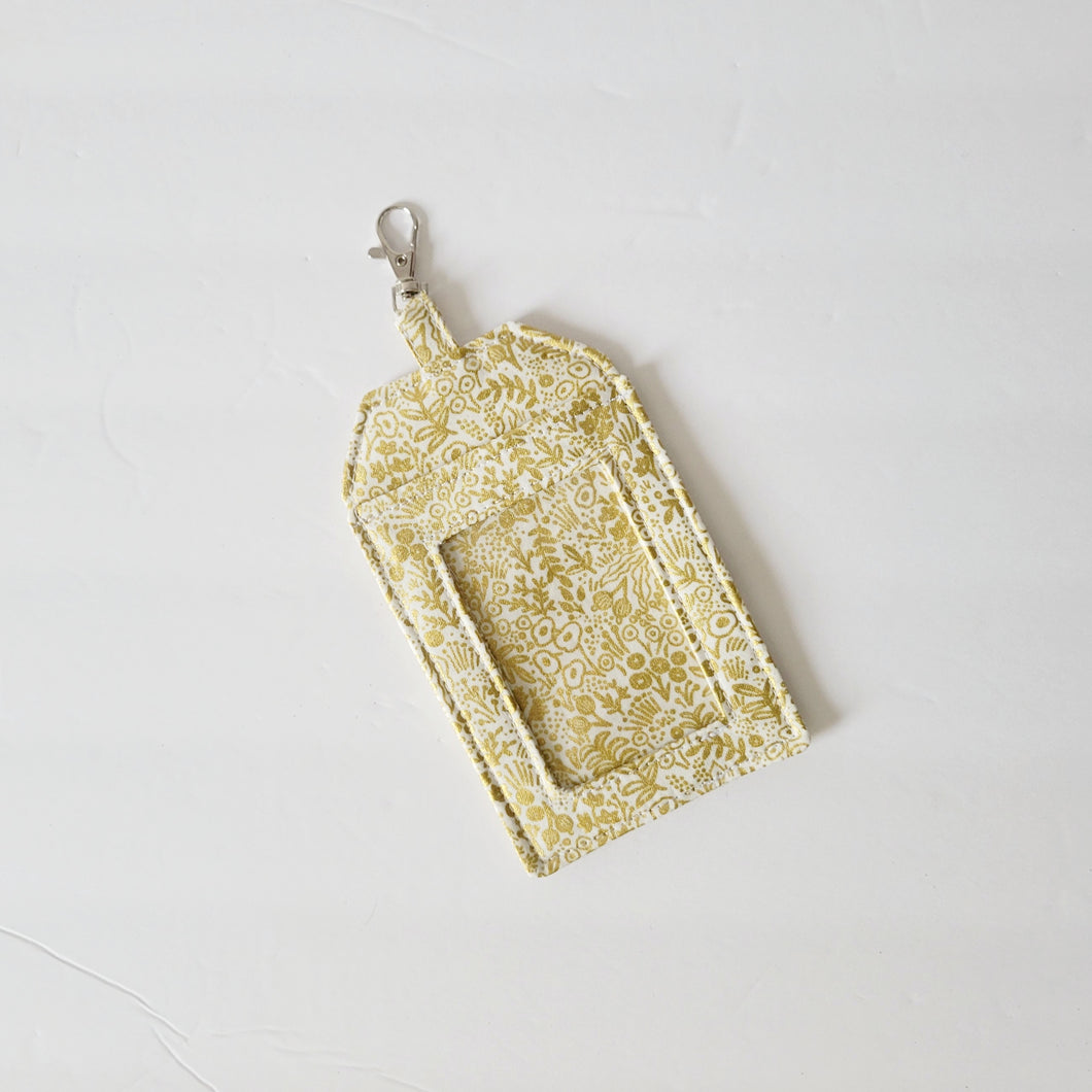 Copy of Gold Vines on White (Rifle Paper Co) Luxury Luggage Tag