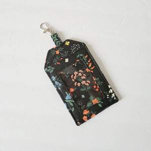 Hawthorn in Black (Rifle Paper Co) Luxury Luggage Tag